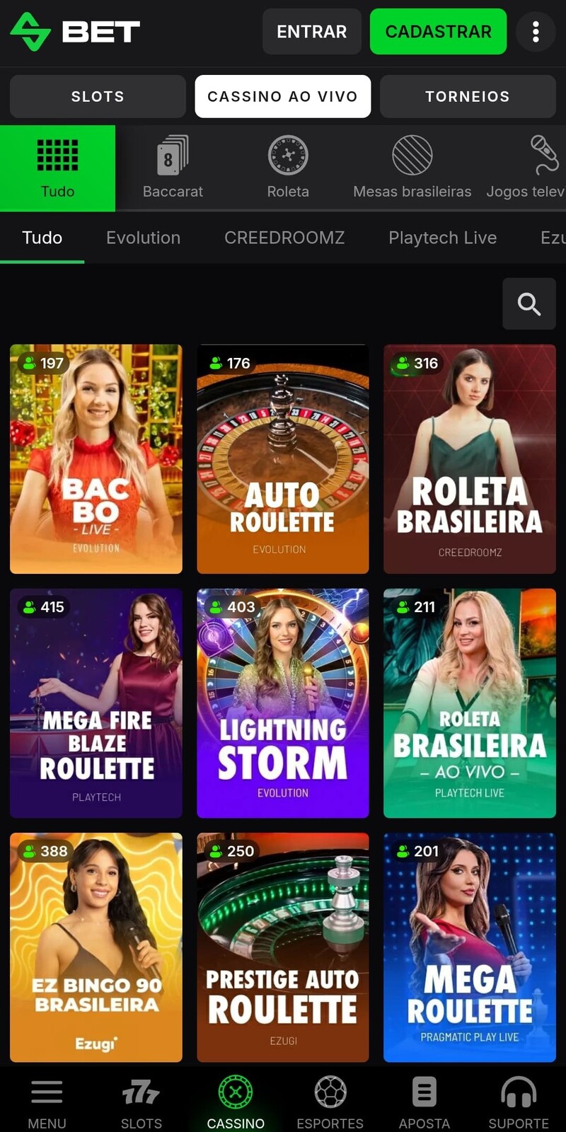 Roleta Brasileira Ao Vivo