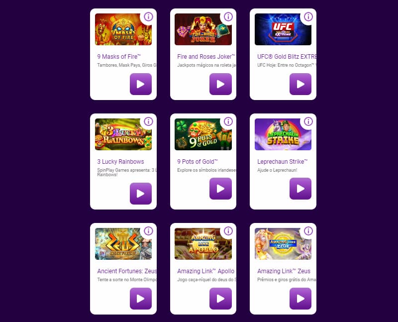 Jogos do Jackpot City Casino